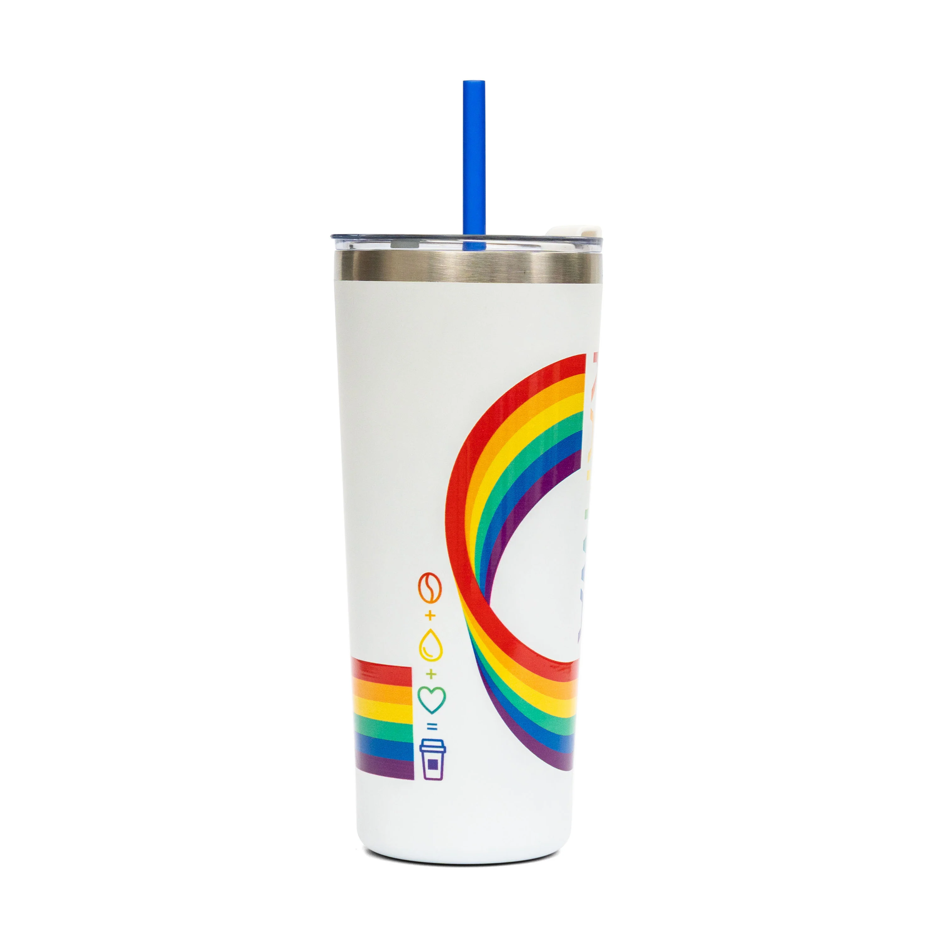 24oz Pride Tumbler With Straw - Image 4