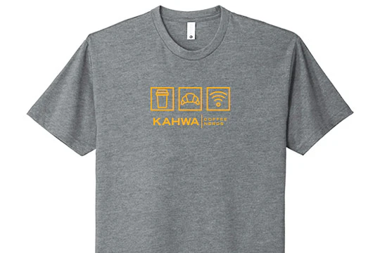 Kahwa Unisex Grey Coffee Nerd T-Shirt